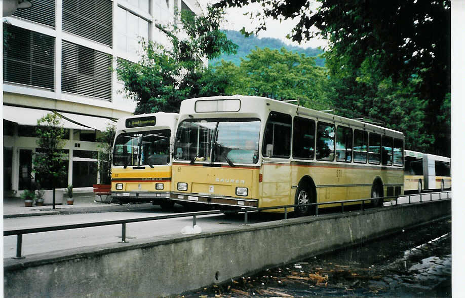 (079'707) - STI Thun - Nr. 57/BE 413'457 - Saurer/R&J am 25. August 2005 bei der Schiffl�ndte Thun