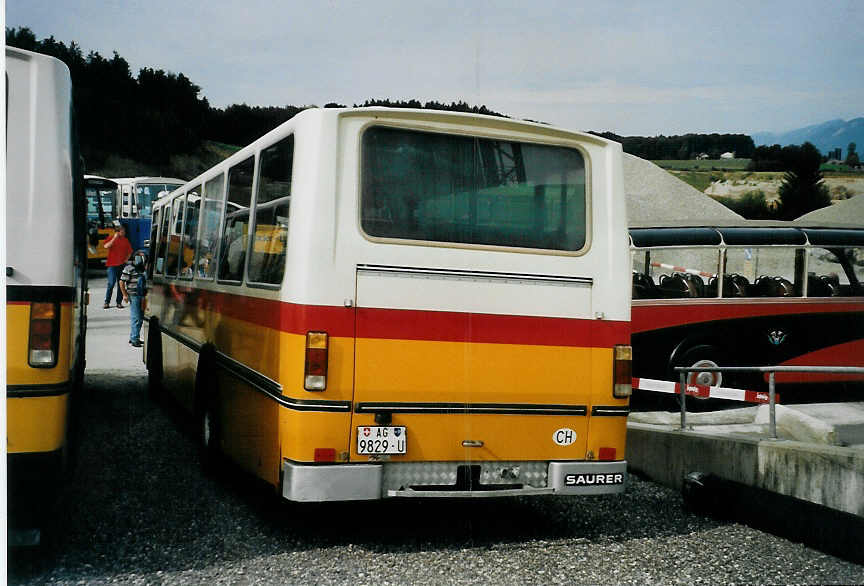(079'907) - M�der, Boppelsen - AG 9829 U - Saurer/Hess (ex Marchetti, Airolo) am 27. August 2005 in Niederbipp, Saurertreffen