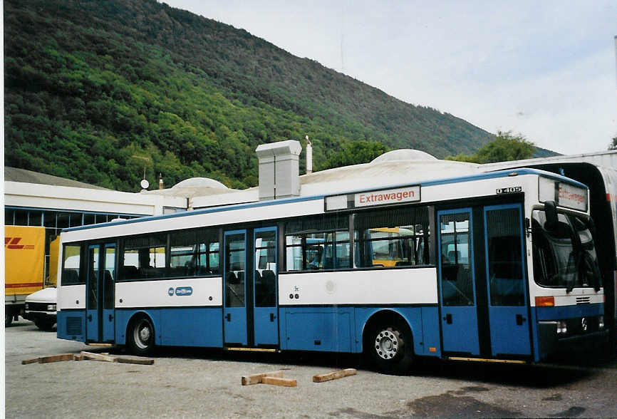 (080'001) - Gut, Binz - Nr. 3 - Mercedes (ex VBZ Z�rich Nr. 603) am 27. August 2005 in Biel, BTR