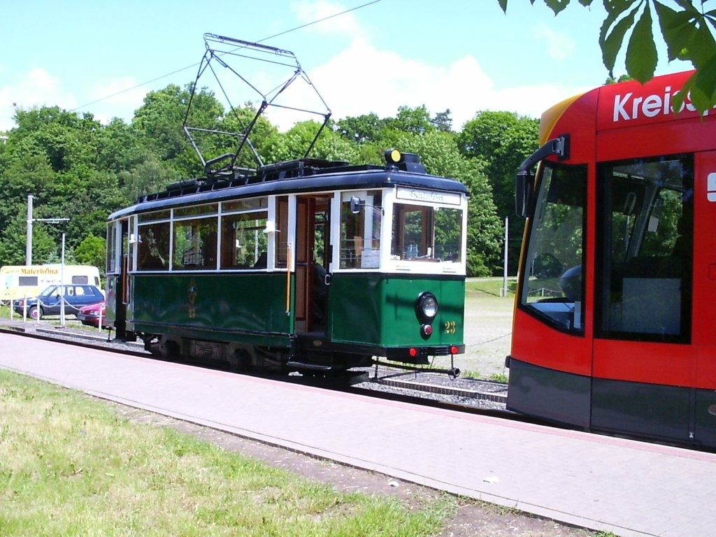 TGw 23 Nordhausen bei einer Sonderfahrt, Linien-Combino