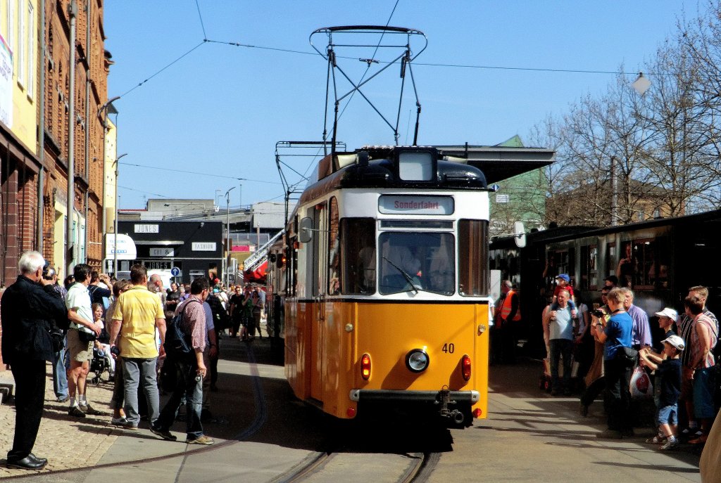 Tw 40 am Bahnhof Nordhausen