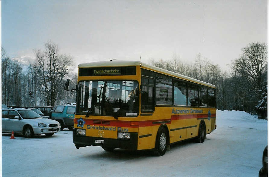 (082'009) - AVG Grindelwald - Nr. 13/BE 407'170 - Vetter am 24. Dezember 2005 in Grindelwald, M�nnlichenbahn