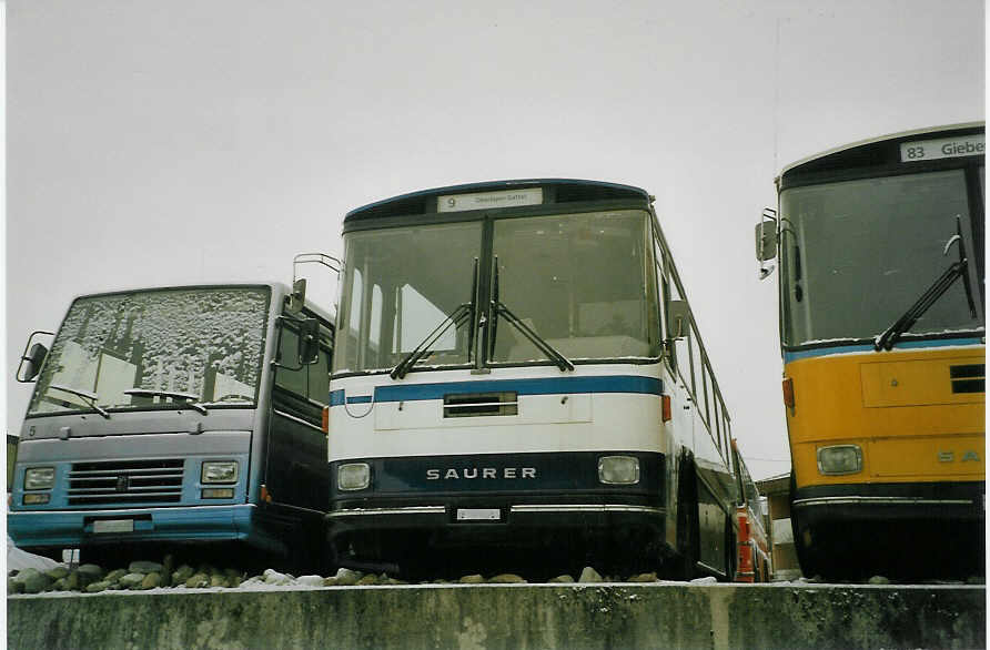 (082'224) - ZVB Zug - Nr. 40 - Saurer/Hess (ex P 25'800) am 28. Dezember 2005 in B�tzberg, Heiniger