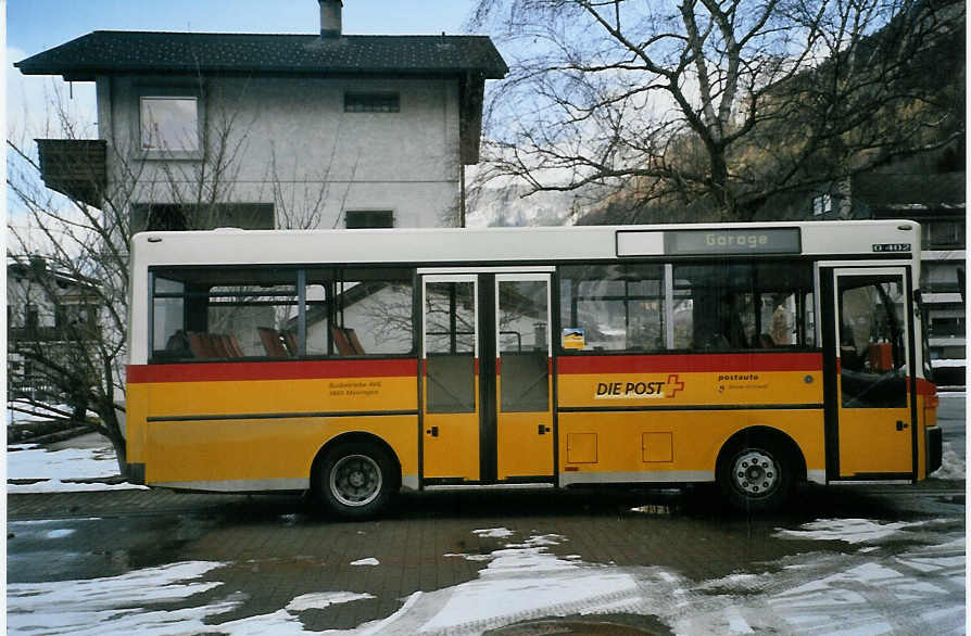 (082'731) - AVG Meiringen - BE 614'040 - NAW/G�ppel (ex PostAuto Berner Oberland; ex P 23'002; ex Selfors, Meiringen; ex P 22'020; ex Mer�ay, Del�mont; ex LVB Lenk) am 22. Januar 2006 in Meiringen, Garage