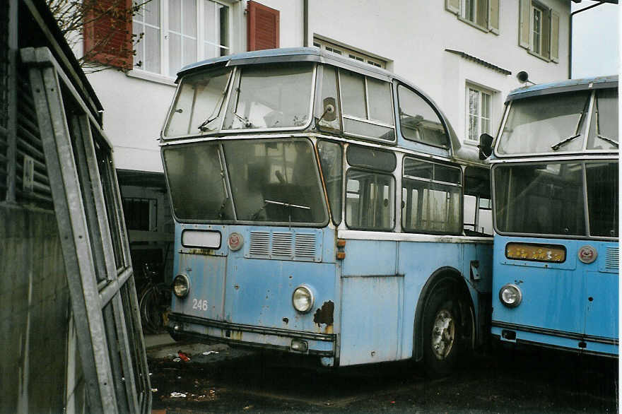 (082'936) - VBZ Z�rich - Nr. 246 - FBW/T�scher Hochlenker am 18. Februar 2006 in Lenzburg (Teilaufnahme)