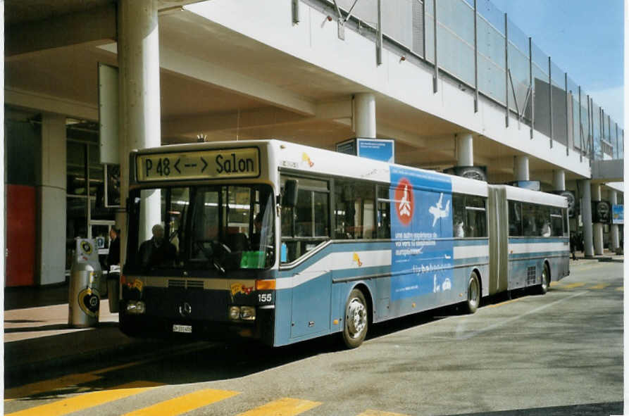 (083'607) - VZO Gr�ningen - Nr. 155/ZH 331'455 - Merzedes (ex Nr. 55) am 6. M�rz 2006 in Gen�ve, Palexpo (Einsatz Dupraz)