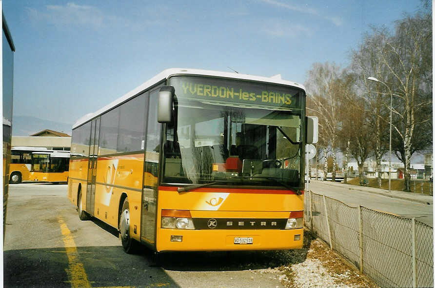 (083'931) - CarPostal Vaud-Fribourg - VD 532'518 - Setra (ex P 26'021) am 19. M�rz 2006 in Yverdon, Garage