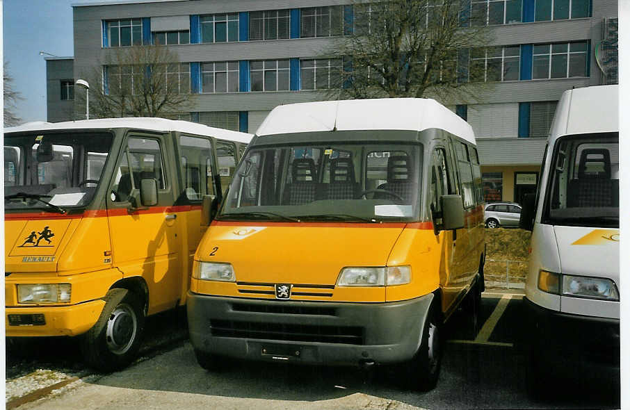 (083'934) - CarPostal Vaud-Fribourg - Peugeot am 19. M�rz 2006 in Yverdon, Garage