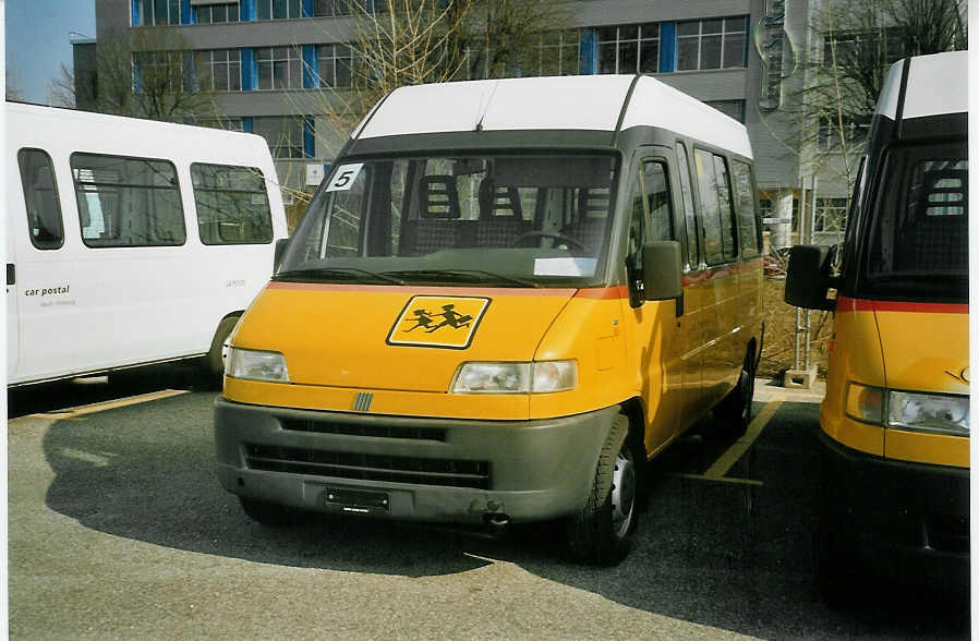 (084'017) - CarPostal Vaud-Fribourg - Fiat am 19. M�rz 2006 in Yverdon, Garage
