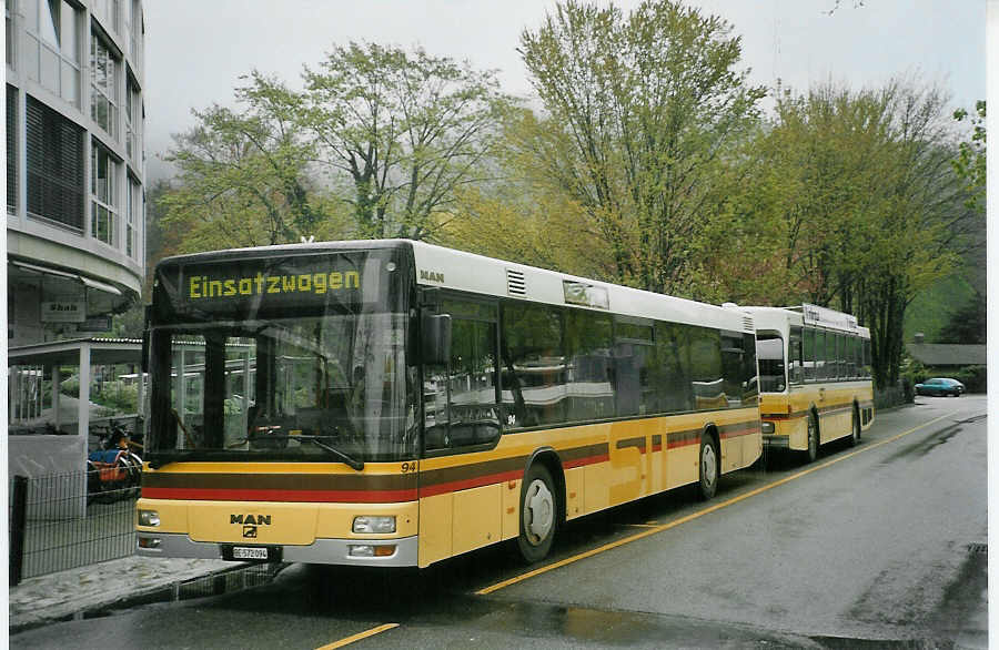 (084'324) - STI Thun - Nr. 94/BE 572'094 - MAN am 28. April 2006 bei der Schiffl�ndte Thun
