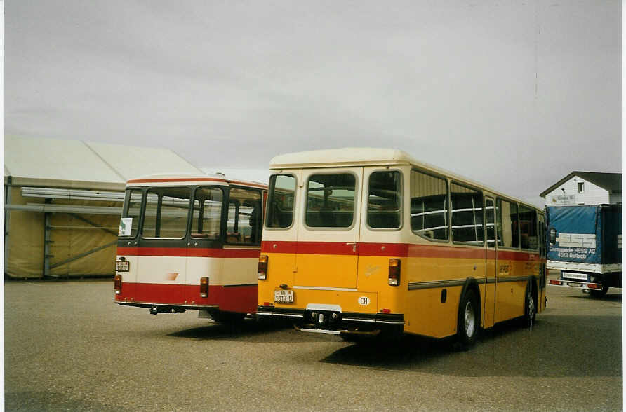 (085'236) - Allemann, Birsfelden - BE 1817 U - Saurer/T�scher (ex Semadeni, Poschiavo; ex Kasper, Poschiavo; ex PostAuto Graub�nden; ex P 24'285) am 20. Mai 2006 in Bellach, Hess