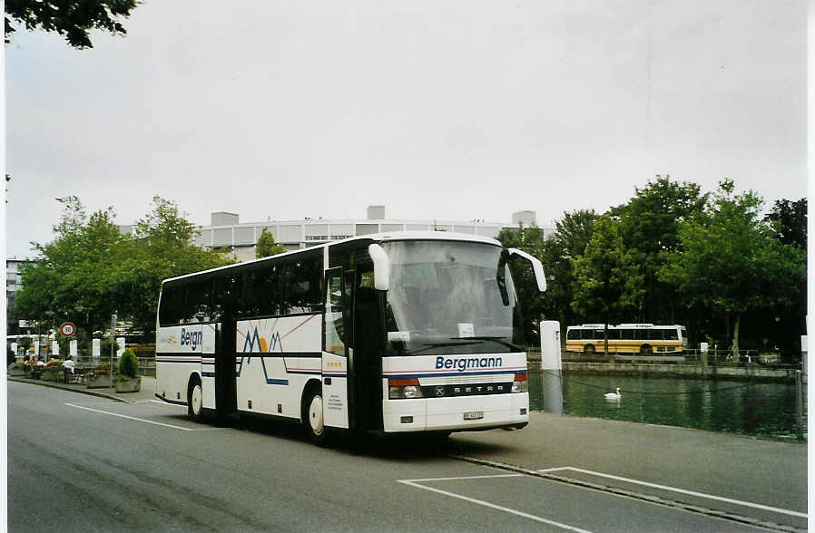 (086'805) - Bergmann, Adelboden - BE 603'315 - Setra am 21. Juni 2006 bei der Schiffl�ndte Thun