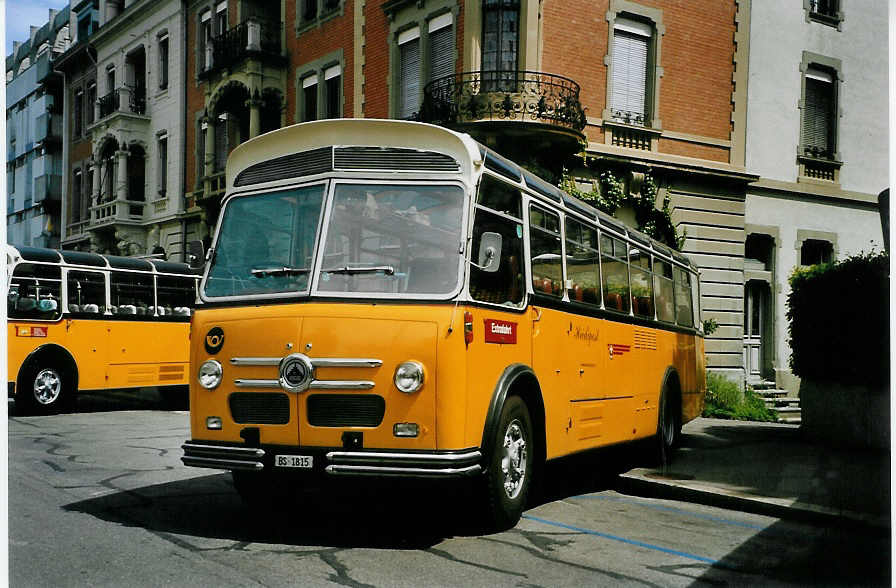 (086'914) - Stebler, Basel - BS 1815 - Saurer/FHS (ex Reber, Basel; ex Eggenberger, M�riken; ex Ott, Wetzikon; ex OPC Ennetb�rgen Nr. 3; ex AVG Grindelwald; ex P 24'143) am 25. Juni 2006 in Bern, Museum f�r Kommunikation