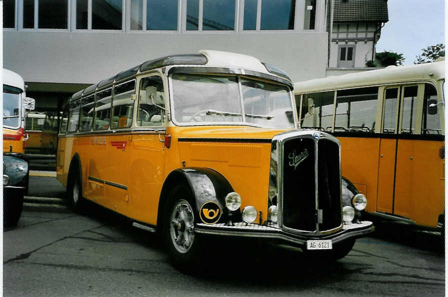 (087'014) - Tschannen, Zofingen - AG 6121 - Saurer/T�scher (ex Luk, Gr�sch) am 25. Juni 2006 in Bern, Museum f�r Kommunikation