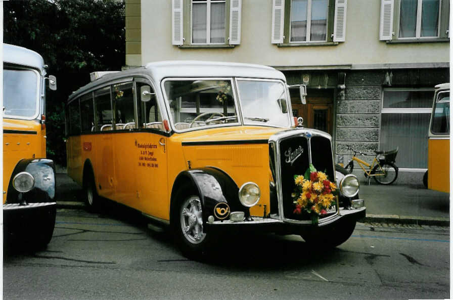 (087'017) - Jaggi, Gelterkinden - BL 80'810 - Saurer/Saurer (ex M�hlemann, Valchava; ex AVG Grindelwald; ex P 23'087) am 25. Juni 2006 in Bern, Museum f�r Kommunikation