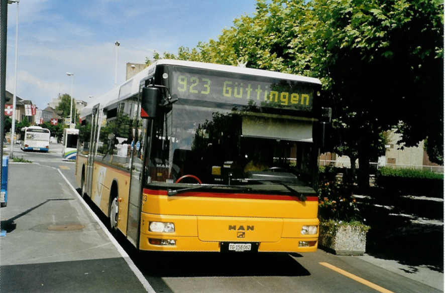 (088'333) - PostAuto Ostschweiz - Nr. 33/TG 158'062 - MAN (ex P 25'589) am 31. Juli 2006 in Kreuzlingen, B�renplatz
