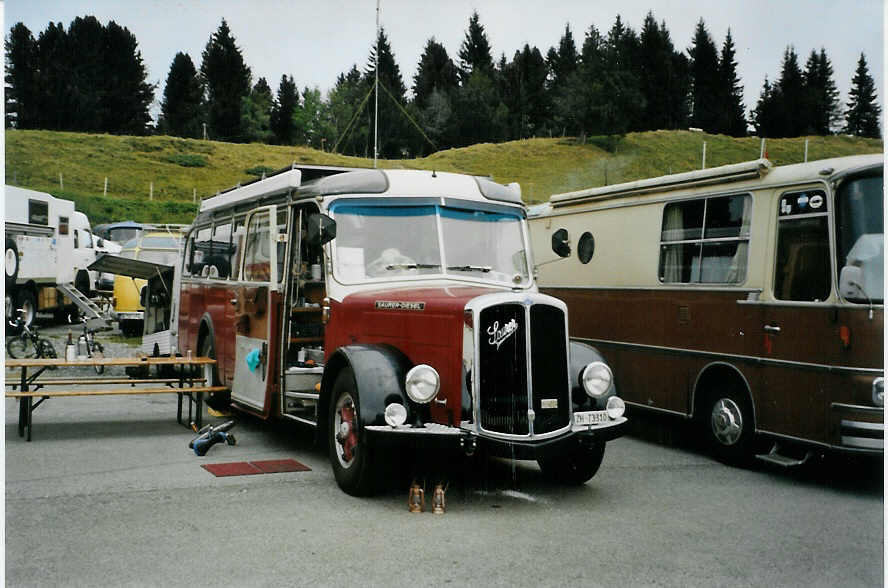(089'125) - Morger, Horgenberg - ZH 73'310 - Saurer/T�scher (ex P 23'167; ex Casper, Lenzerheide) am 19. August 2006 auf dem Gurnigelpass