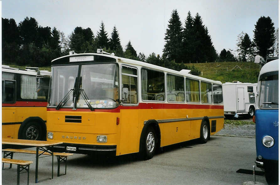 (089'128) - Baumann, Horgenberg - ZH 586'524 - Saurer/T�scher (ex P 24'226) am 19. August 2006 auf dem Gurnigelpass