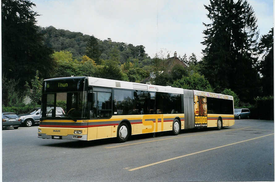 (089'728) - STI Thun - Nr. 106/BE 577'106 - MAN am 16. September 2006 bei der Schiffl�ndte Thun