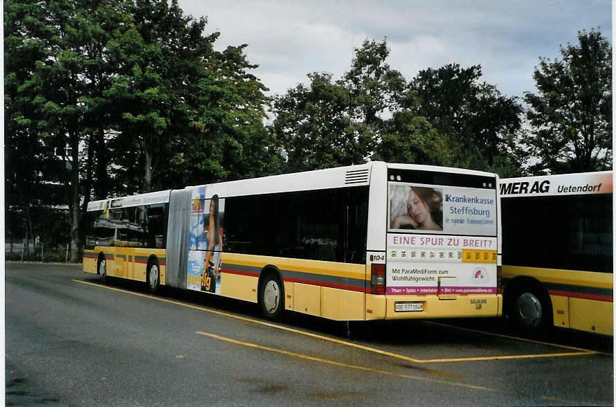 (089'833) - STI Thun - Nr. 104/BE 577'104 - MAN am 3. Oktober 2006 bei der Schiffl�ndte Thun