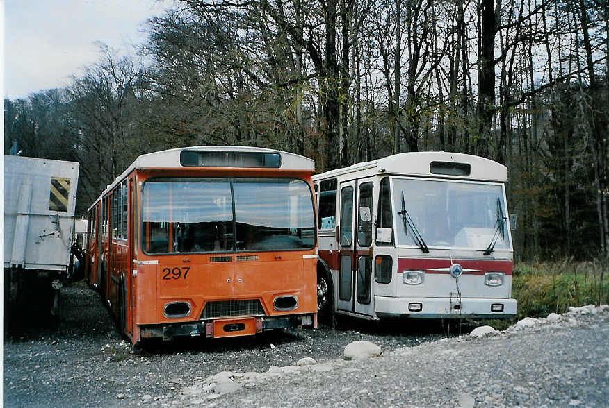 (091'003) - SVB Bern (RWB) - Nr. 297 - FBW/Hess (ex TPG Gen�ve Nr. 114) am 10. Dezember 2006 in Oberburg, Ziegelgut