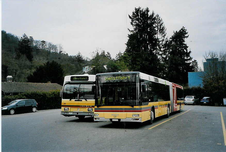 (091'016) - STI Thun - Nr. 107/BE 521'107 - MAN am 12. Dezember 2006 bei der Schiffl�ndte Thun