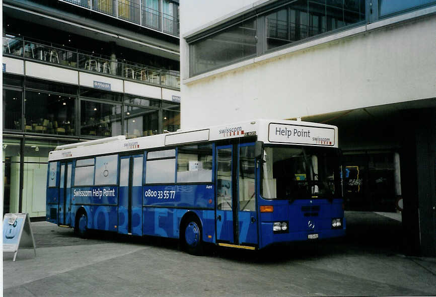 (091'718) - Swisscom, Worblaufen - SO 154'903 - Mercedes (ex VZO Gr�ningen Nr. 26) am 22. Januar 2007 in Thun, Aarefeldplatz