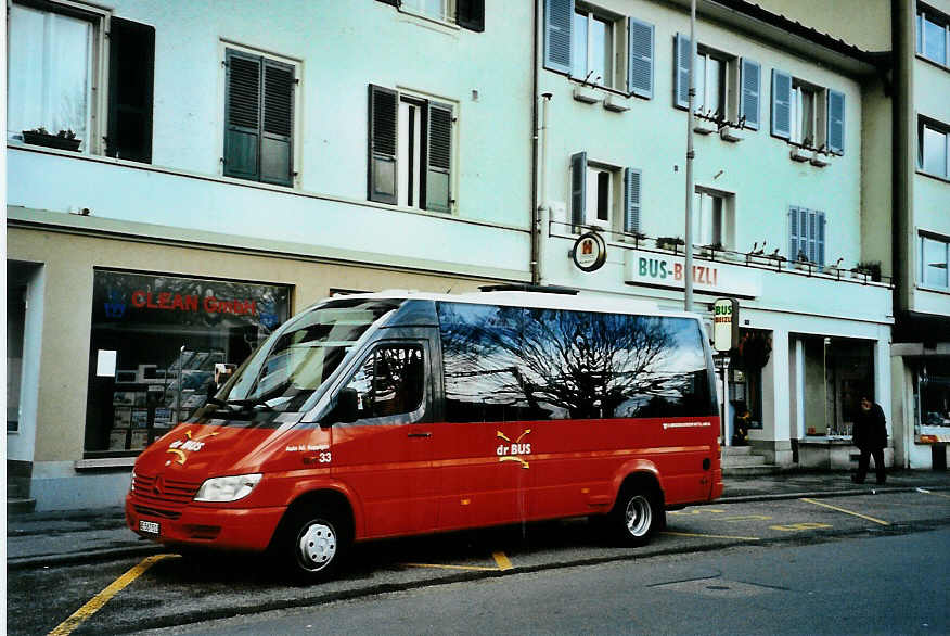 (092'418) - Busland, Burgdorf - Nr. 33/BE 567'513 - Mercedes/Auw�rter (ex AAGK Koppigen Nr. 13) am 3. M�rz 2007 beim Bahnhof Burgdorf