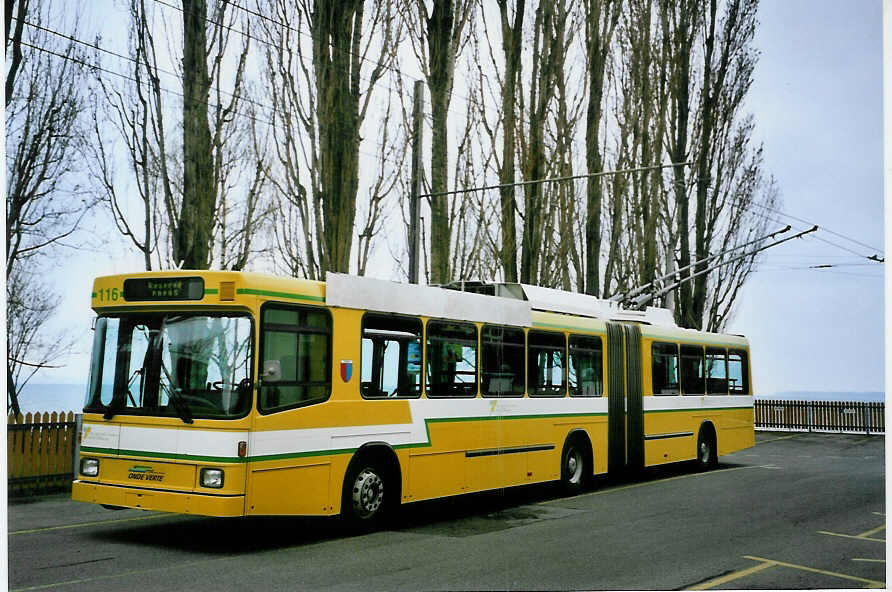 (093'325) - TN Neuch�tel - Nr. 116 - NAW/Hess Gelenktrolleybus am 25. M�rz 2007 in Neuch�tel, D�p�t