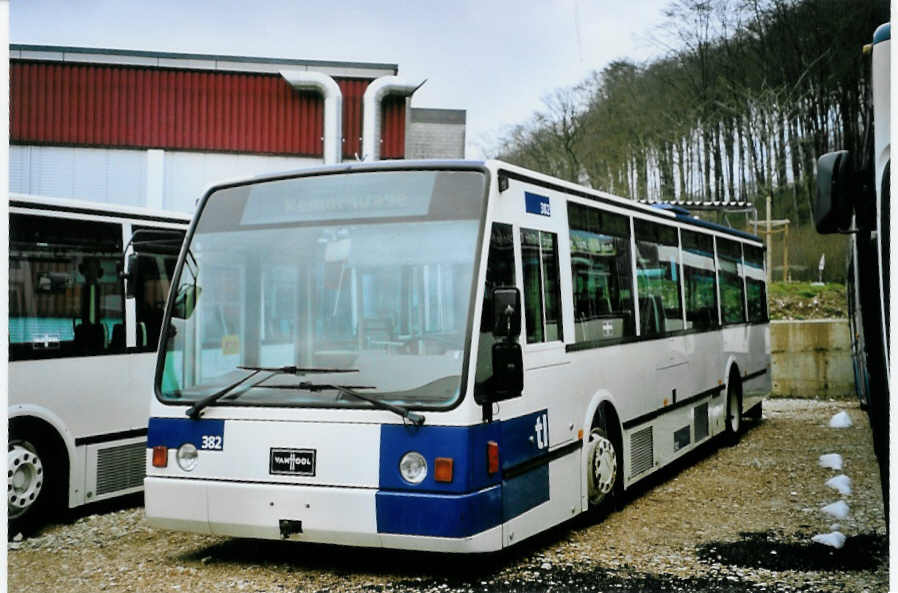 (093'427) - TL Lausanne - Nr. 382 - Van Hool am 25. M�rz 2007 in Safnern, BTR