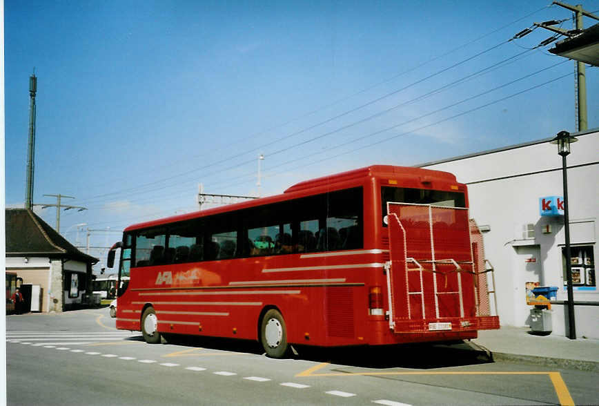 (093'530) - AFA Adelboden - Nr. 26/BE 21'181 - Setra (ex Nr. 16; ex Fr�hlich, D-Ludwigshafen/Rhein) am 5. April 2007 beim Bahnhof Frutigen