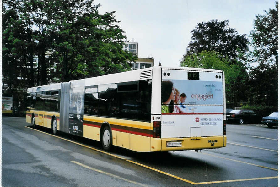 (094'431) - STI Thun - Nr. 90/BE 572'090 - MAN am 6. Mai 2007 bei der Schiffl�ndte Thun