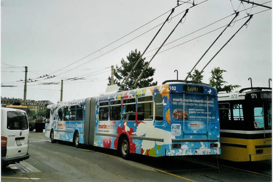 (094'802) - TN Neuch�tel - Nr. 162 - FBW/Hess Gelenktrolleybus am 27. Mai 2007 in Neuch�tel, D�p�t