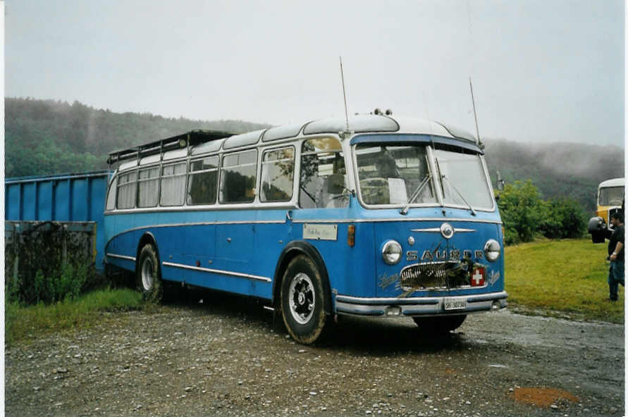 (094'931) - Bolliger, Stetten - SH 30'730 - Saurer/R&J (ex Sol�r+Fontana, Ilanz Nr. 8) am 2. Juni 2007 in Thayngen, Saurertreffen