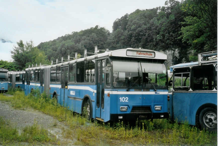 (095'213) - VBL Luzern - Nr. 102 - Volvo/Hess am 2. Juni 2007 in N�fels