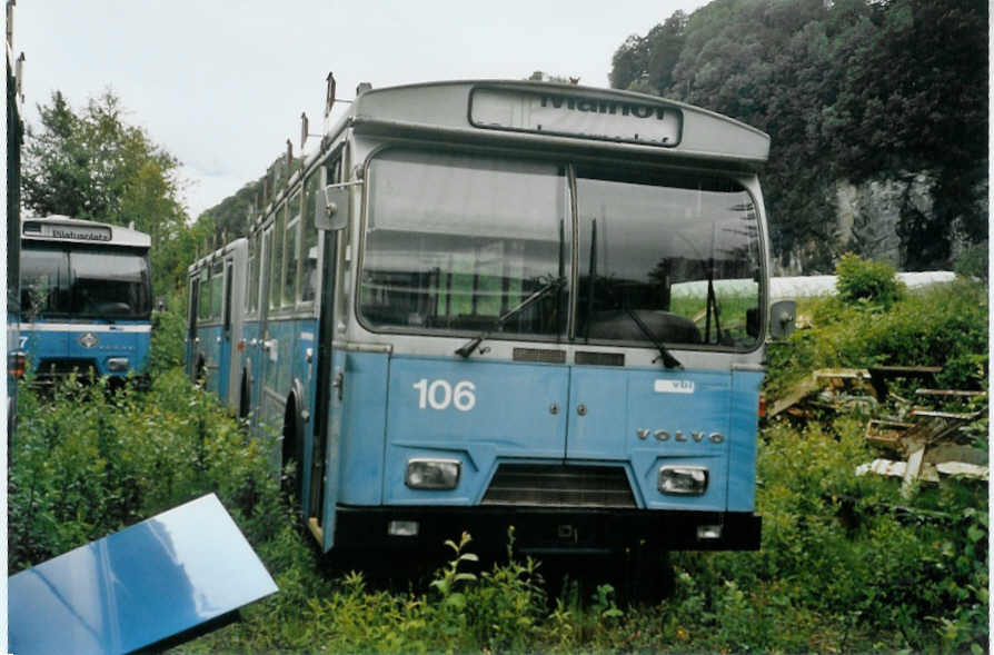 (095'217) - VBL Luzern - Nr. 106 - Volvo/Hess am 2. Juni 2007 in N�fels