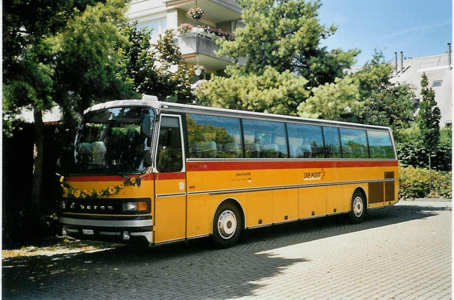 (097'005) - PostAuto Thal-G�u-Lebern - SO 149'613 - Setra (ex P 26'006) am 4. August 2007 in Thun, Schadausaal