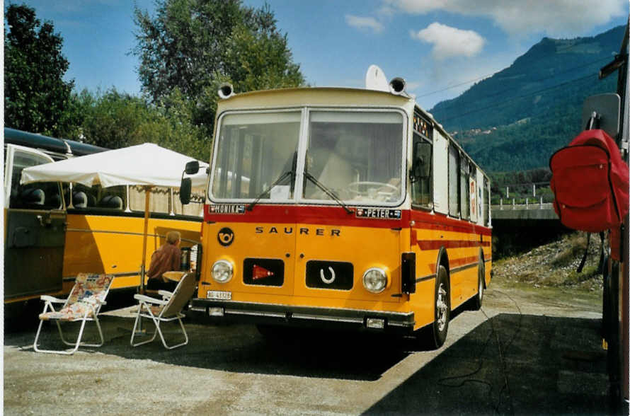 (097'401) - Aus der Schweiz: Siegrist, Berikon - AG 43'328 - Saurer/FHS (ex P 25'697; ex Furler, B�ren) am 18. August 2007 in Schaan, Wohnbustreffen