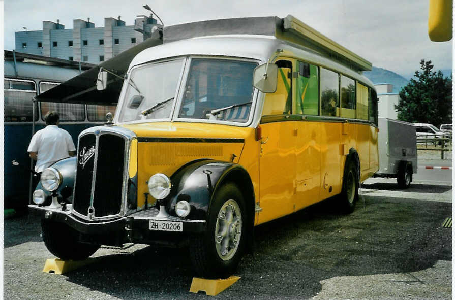 (097'413) - Aus der Schweiz: Langenegger A., W�denswil - ZH 20'206 - Saurer/Krapf (ex Tscharner, Thusis) am 18. August 2007 in Schaan, Wohnbustreffen