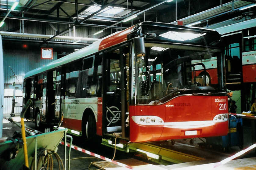 (098'619) - SW Winterthur - Nr. 210/ZH 730'210 - Solaris am 15. September 2007 in Winterthur, Depot Gr�zefeld