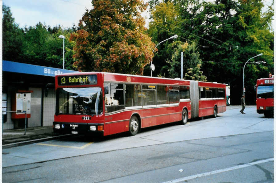(099'532) - Bernmobil, Bern - Nr. 212/BE 513'212 - MAN am 30. September 2007 in Bern, B�mpliz