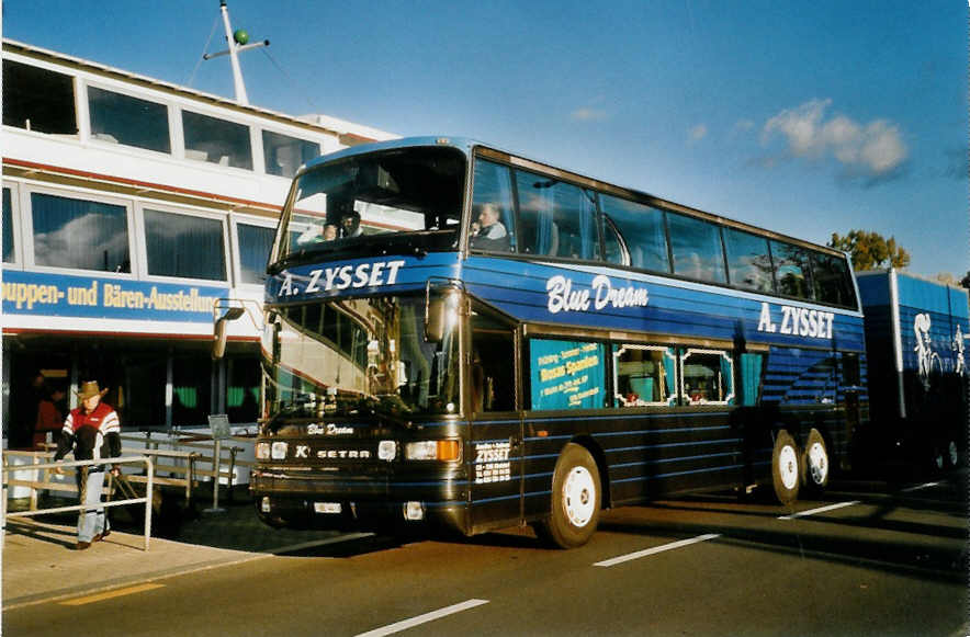 (100'418) - Zysset, Kirchdorf - BE 44 - Setra am 20. Oktober 2007 bei der Schiffl�ndte Thun