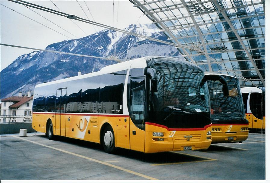 (103'907) - PostAuto Graub�nden - GR 162'976 - MAN am 4. Februar 2008 in Chur, Postautostation
