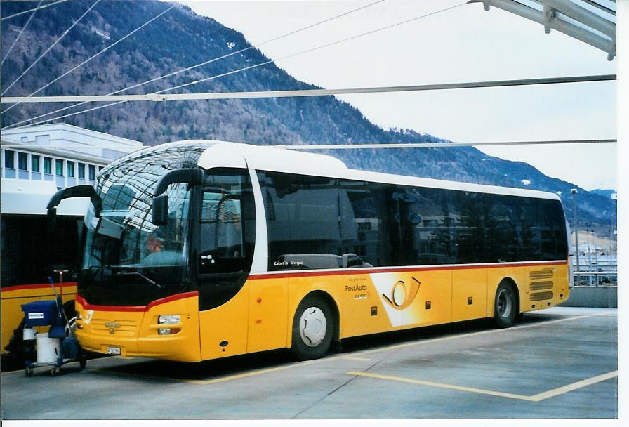 (103'910) - PostAuto Graub�nden - GR 162'994 - MAN am 4. Februar 2008 in Chur, Postautostation