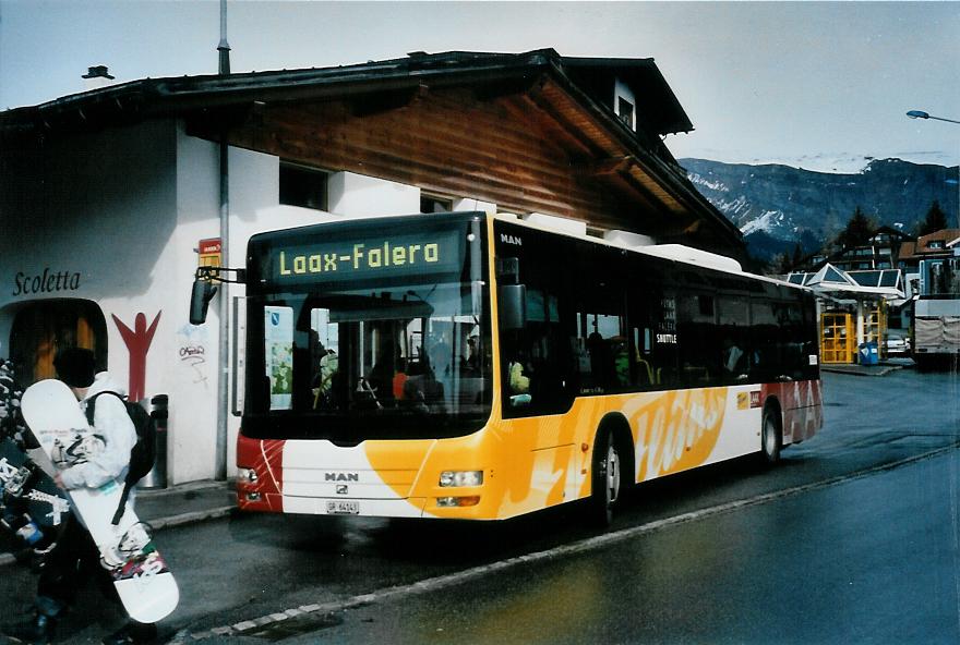 (104'807) - Stuppan, Flims - GR 64'143 - MAN am 1. M�rz 2008 in Laax, Post