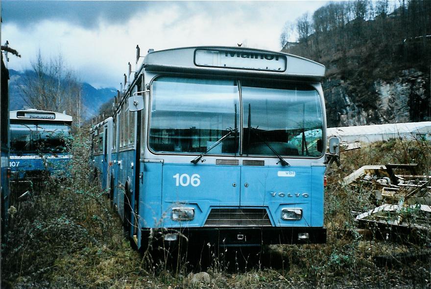 (104'832) - VBL Luzern - Nr. 106 - Volvo/Hess am 1. M�rz 2008 in N�fels