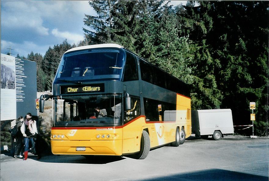 (105'024) - PostAuto Graub�nden - GR 162'998 - Neoplan am 9. M�rz 2008 in Laax, Murschetg