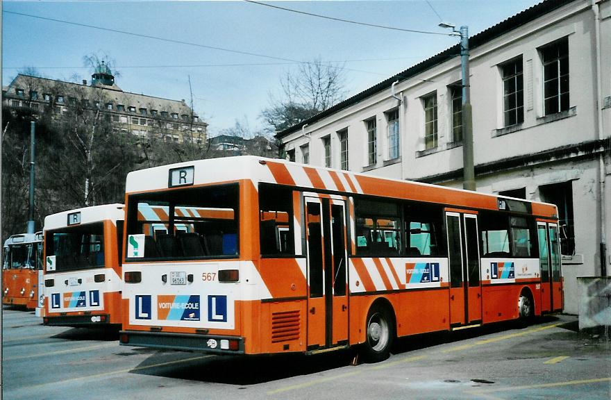 (105'206) - TPG Gen�ve - Nr. 567/GE 96'163 - Mercedes am 15. M�rz 2008 in Gen�ve, D�p�t