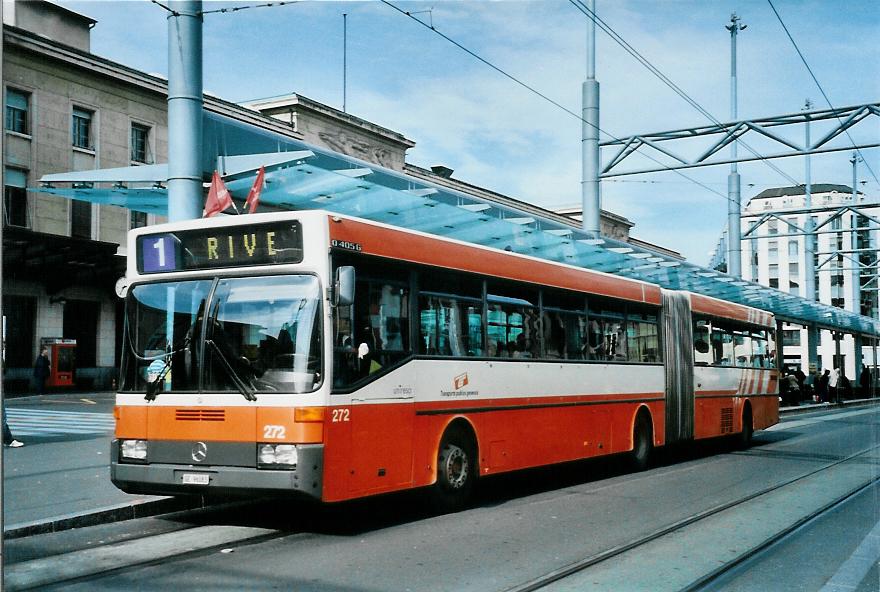 (105'223) - TPG Gen�ve - Nr. 272/GE 96'083 - Mercedes am 15. M�rz 2008 beim Bahnhof Gen�ve