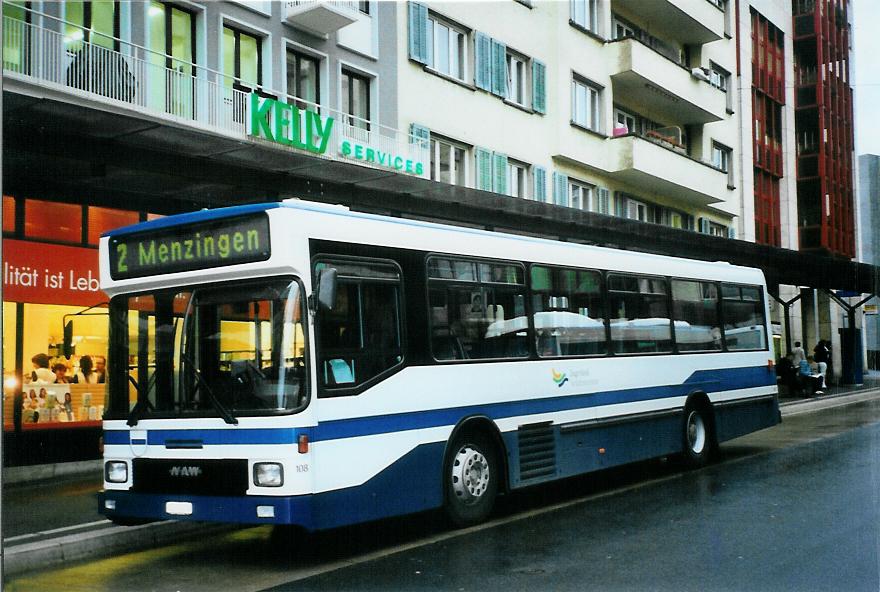 (105'313) - ZVB Zug - Nr. 108/ZG 54'618 - NAW/Hess (ex Nr. 98) am 17. M�rz 2008 beim Bahnhof Zug